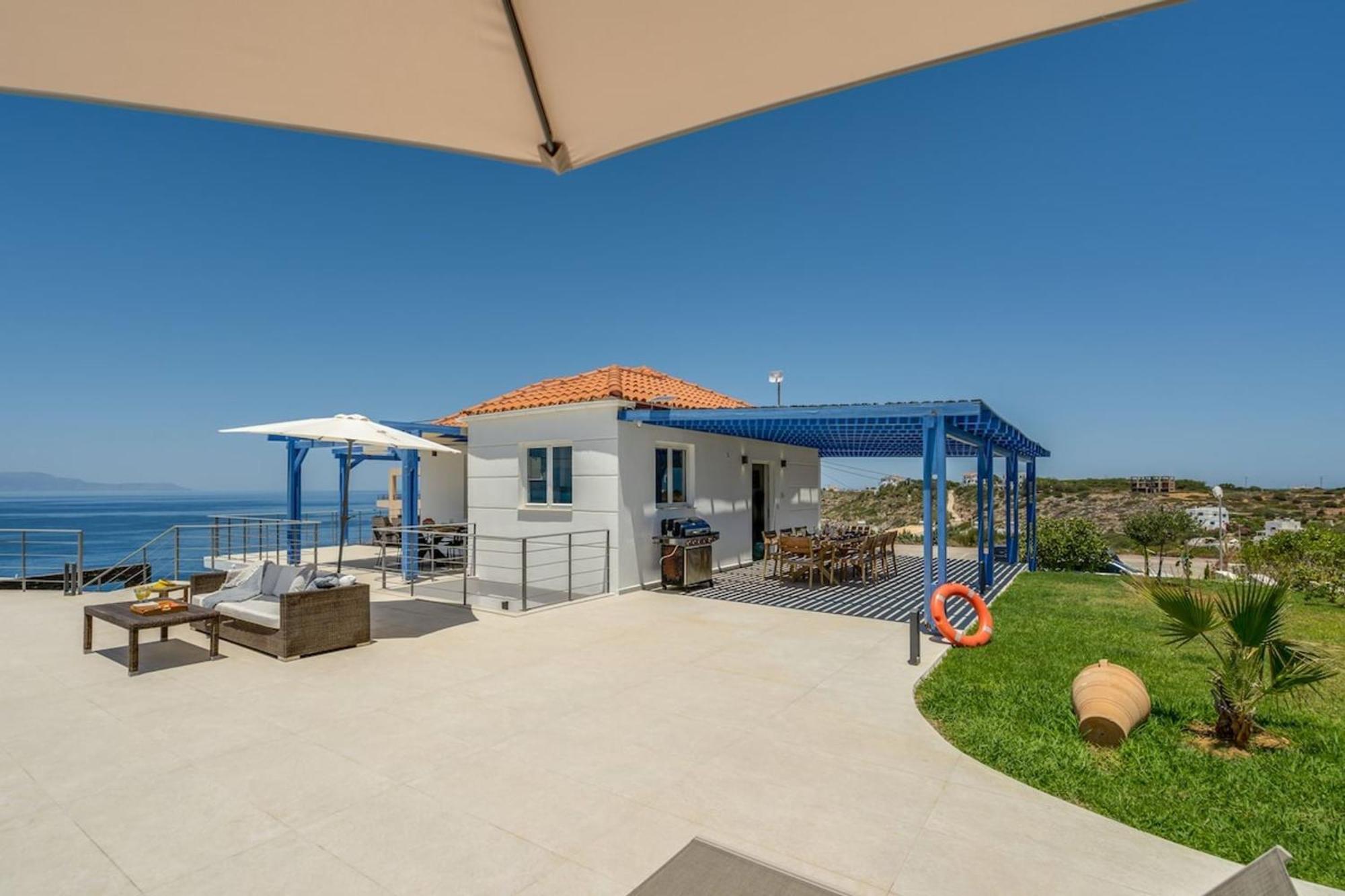 Villa Hemera Ocean View Private Heated Pool Horafákia Kültér fotó