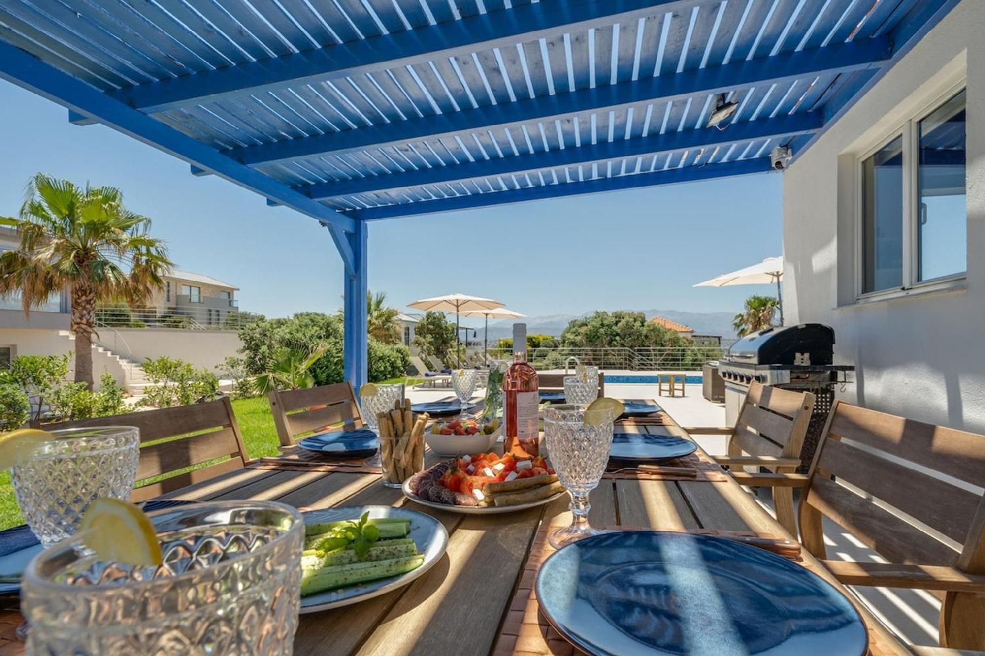Villa Hemera Ocean View Private Heated Pool Horafákia Kültér fotó