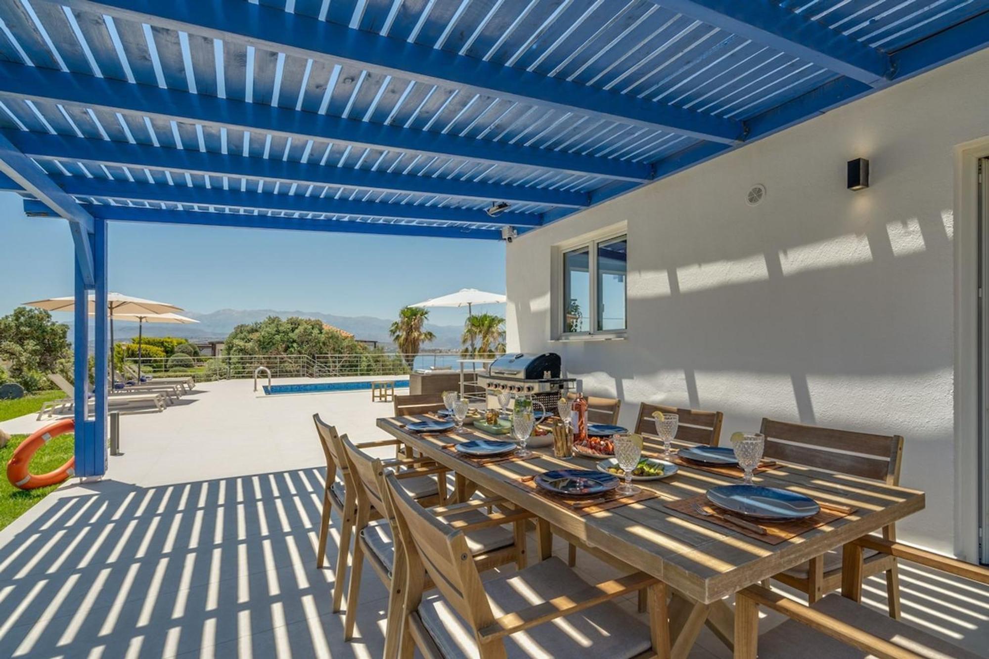 Villa Hemera Ocean View Private Heated Pool Horafákia Kültér fotó