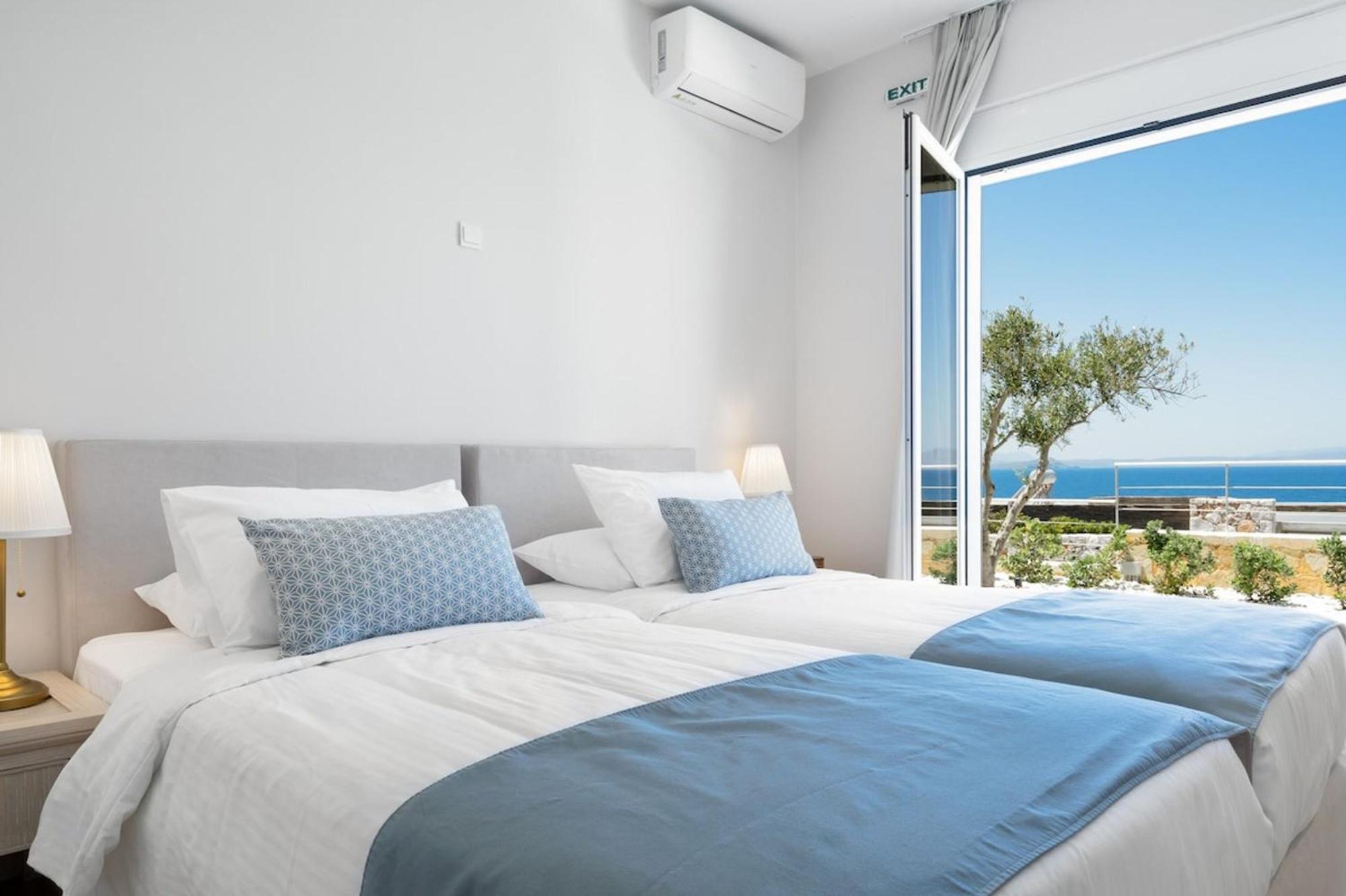 Villa Hemera Ocean View Private Heated Pool Horafákia Kültér fotó