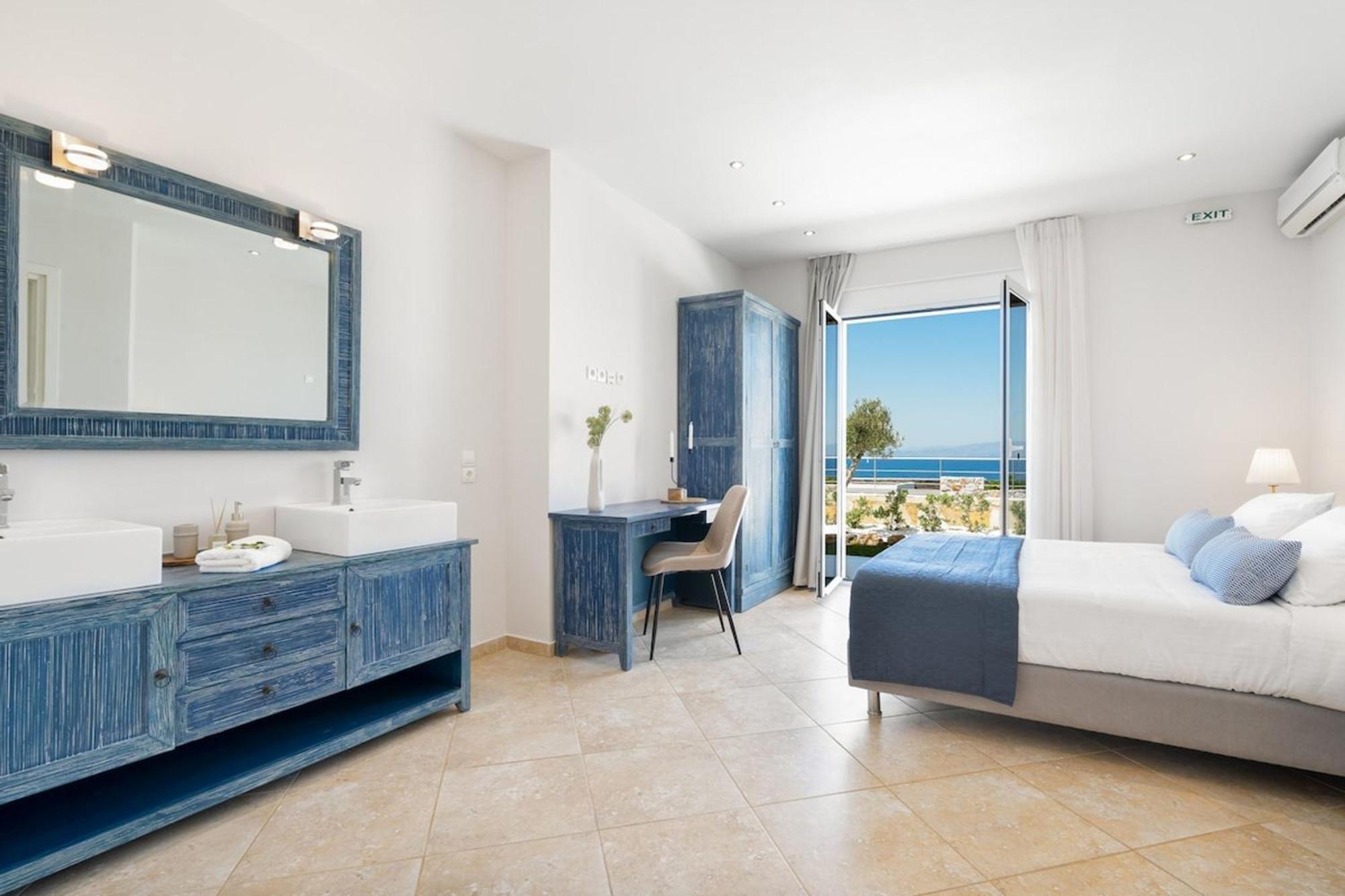 Villa Hemera Ocean View Private Heated Pool Horafákia Kültér fotó